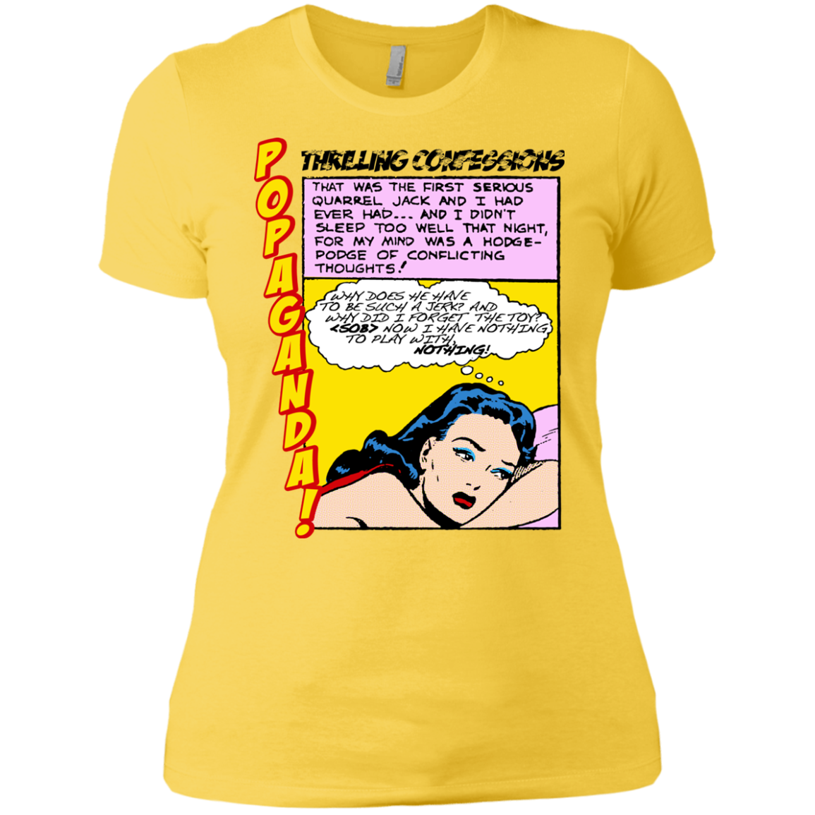 Pop Art Vintage Comics Lichtenstein Style - Popaganda 15 Tee&Tank Lady Pimamour