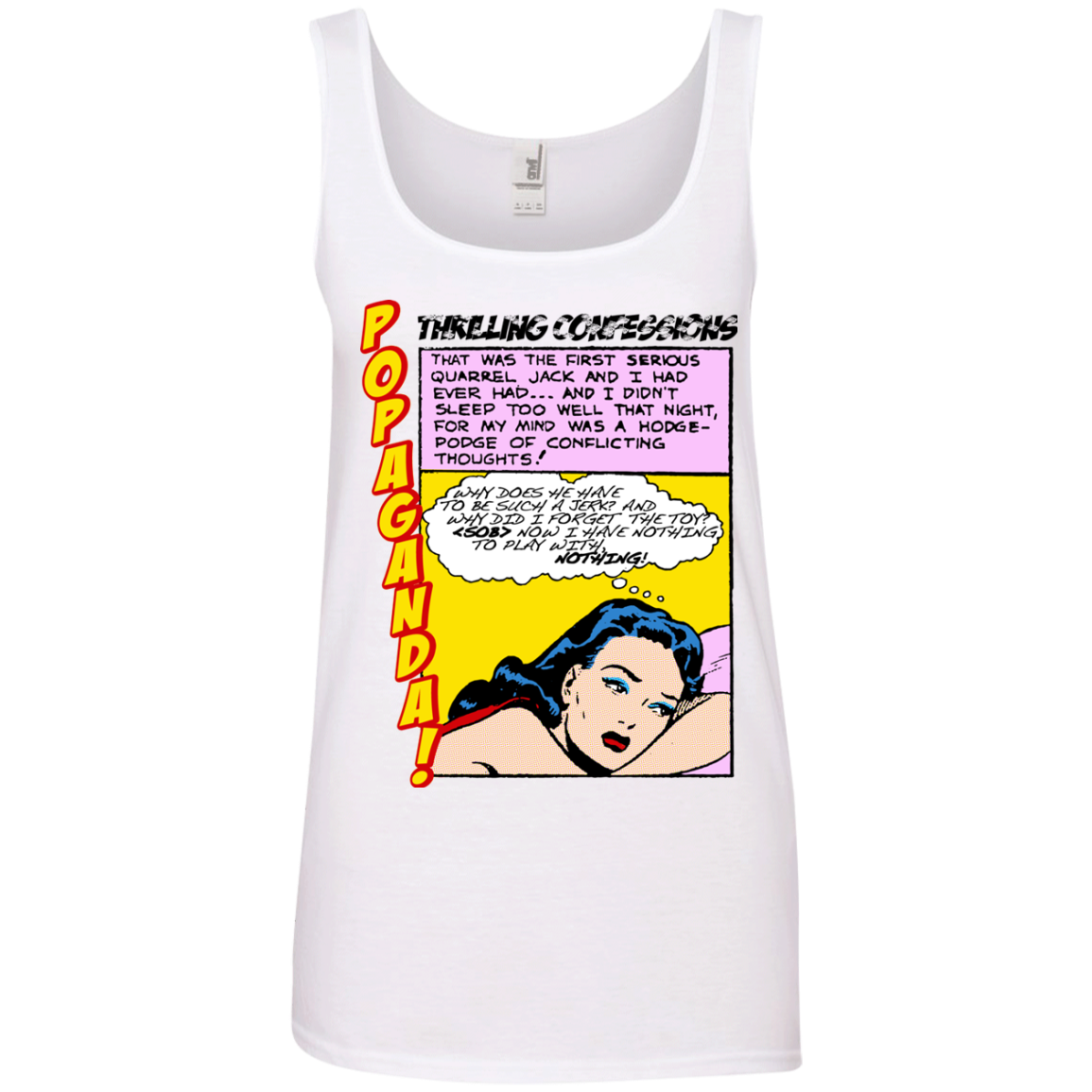 Pop Art Vintage Comics Lichtenstein Style - Popaganda 15 Tee&Tank Lady Pimamour