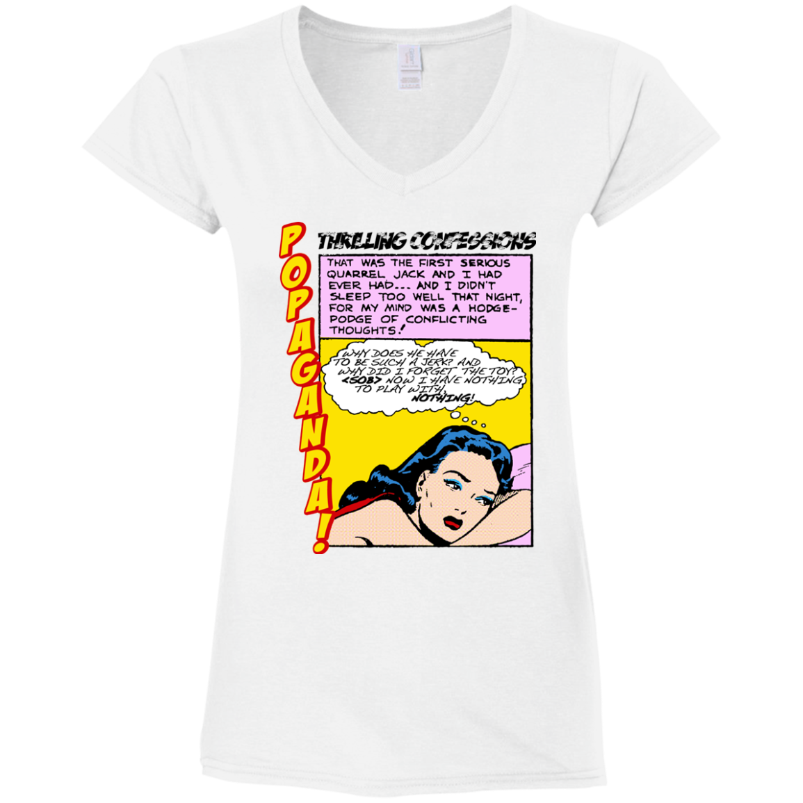 Pop Art Vintage Comics Lichtenstein Style - Popaganda 15 Tee&Tank Lady Pimamour