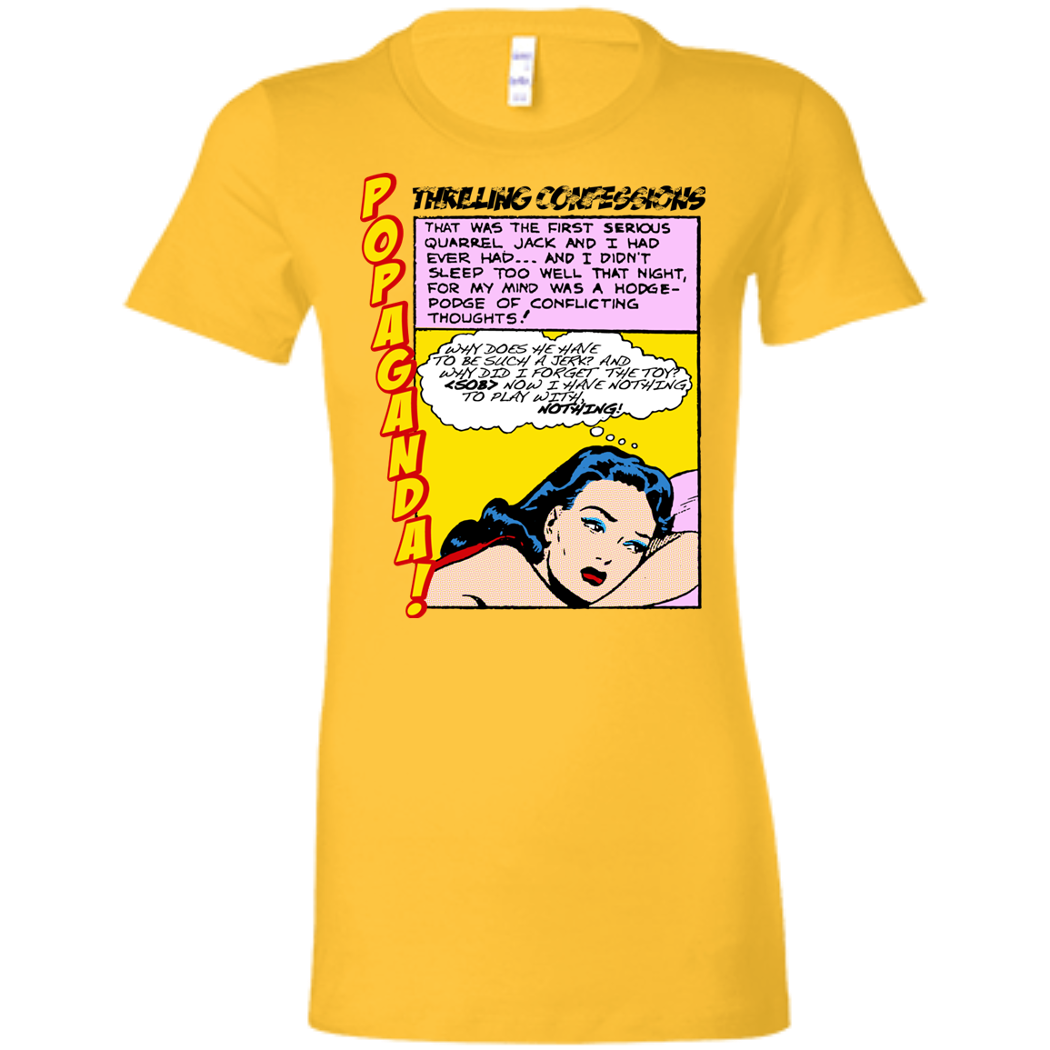 Pop Art Vintage Comics Lichtenstein Style - Popaganda 15 Tee&Tank Lady Pimamour