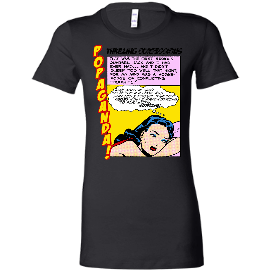 Pop Art Vintage Comics Lichtenstein Style - Popaganda 15 Tee&Tank Lady Pimamour