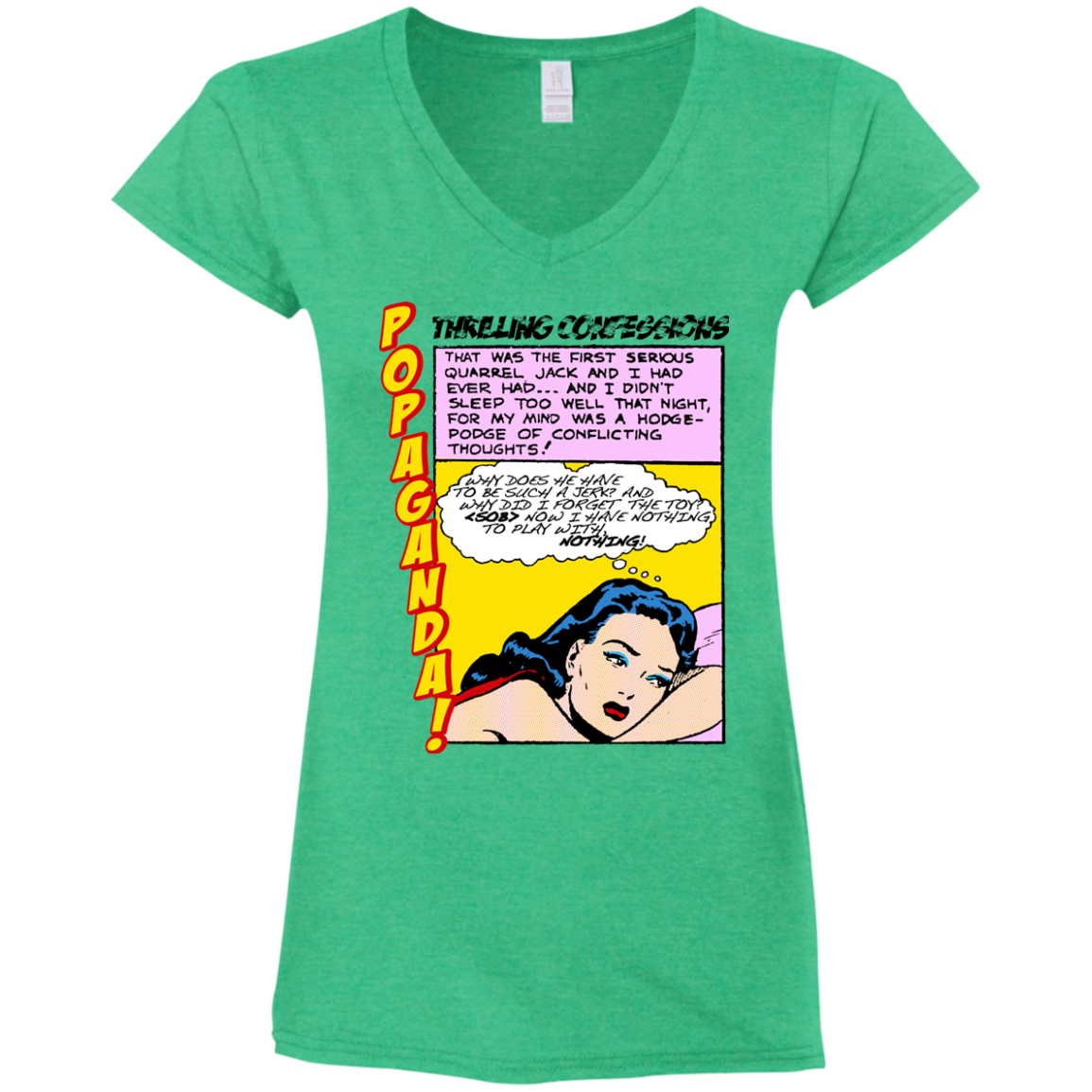 Pop Art Vintage Comics Lichtenstein Style - Popaganda 15 Tee&Tank Lady Pimamour