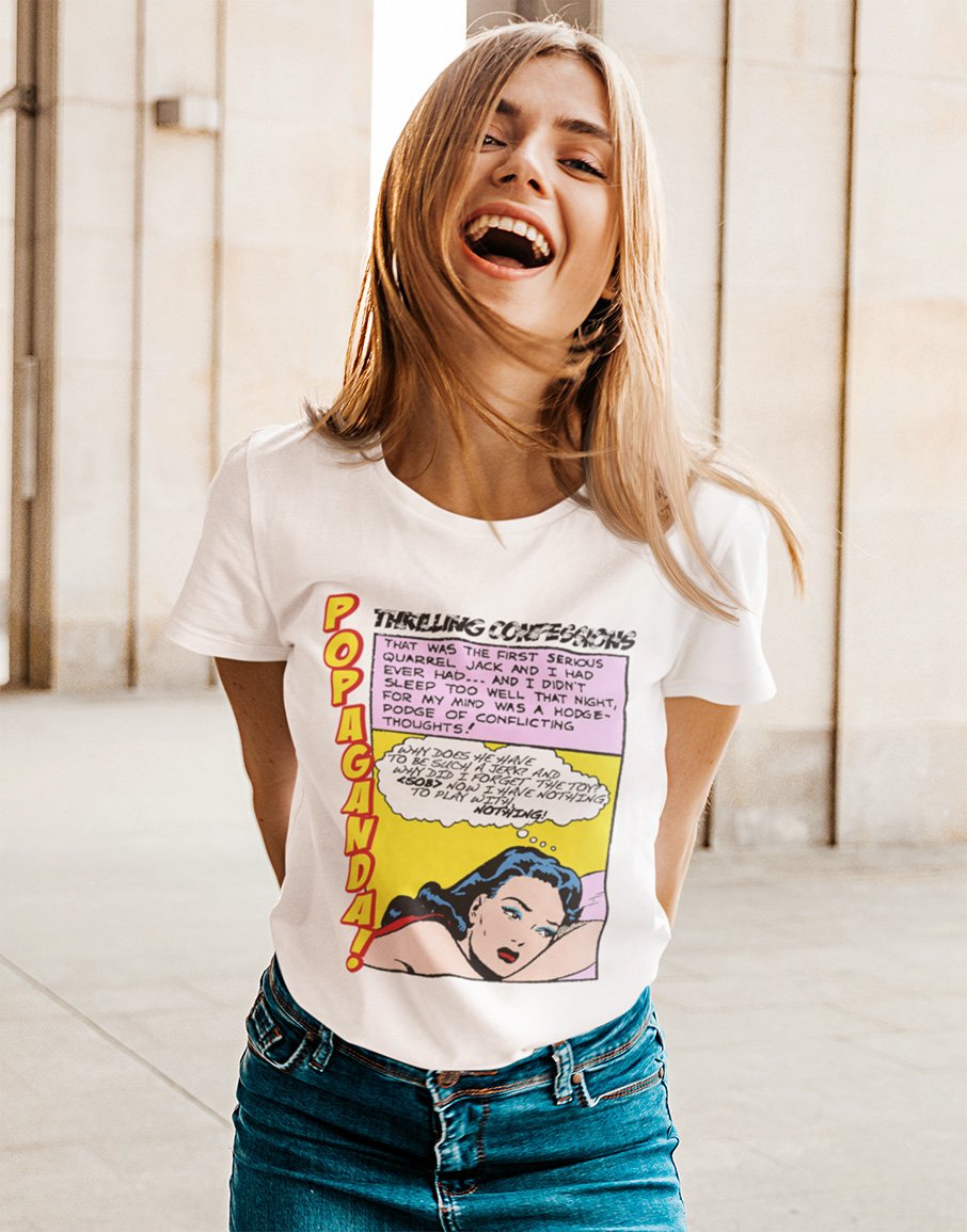 Pop Art Vintage Comics Lichtenstein Style - Popaganda 15 Tee&Tank Lady Pimamour