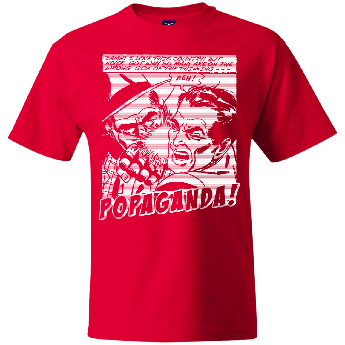 Pop Art Vintage Comics Lichtenstein Style - Popaganda 16 B&W Tee&Tank Men/Unisex Pimamour