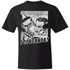 Pop Art Vintage Comics Lichtenstein Style - Popaganda 16 B&W Tee&Tank Men/Unisex Pimamour