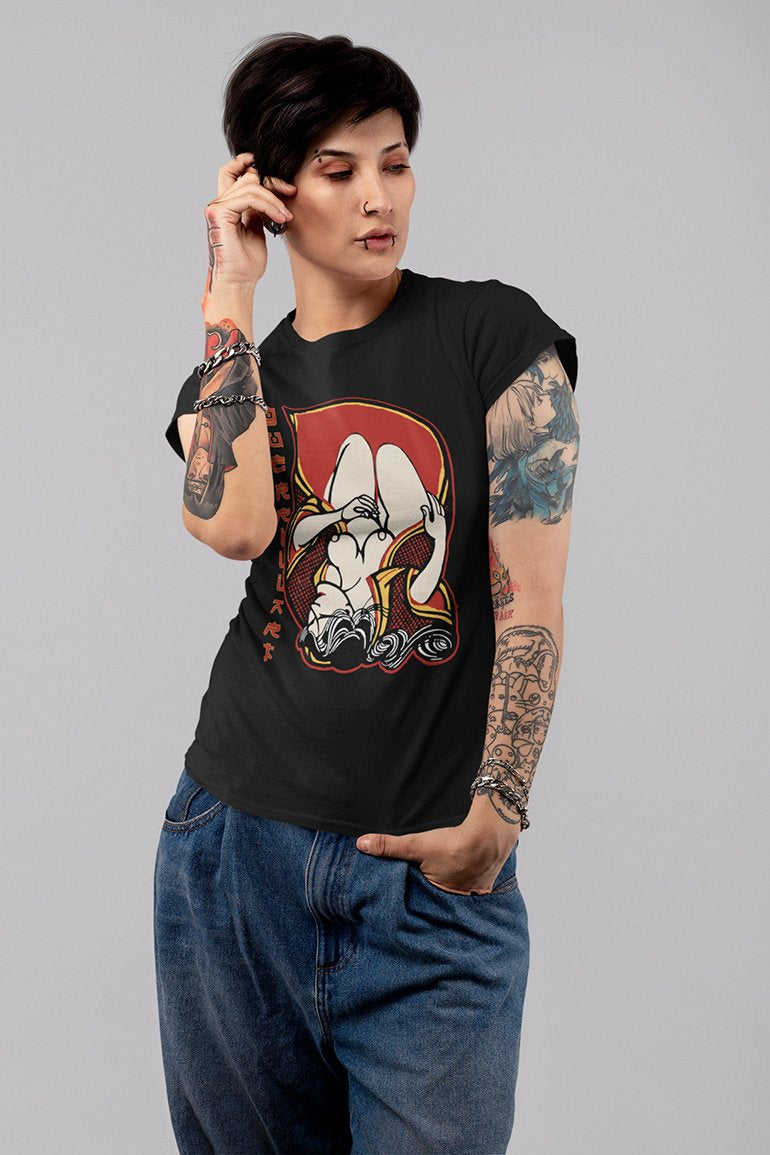 Pop Culture / Pop Art / Urban - The Japanese Brush 05 Tee&Tank Lady Pimamour