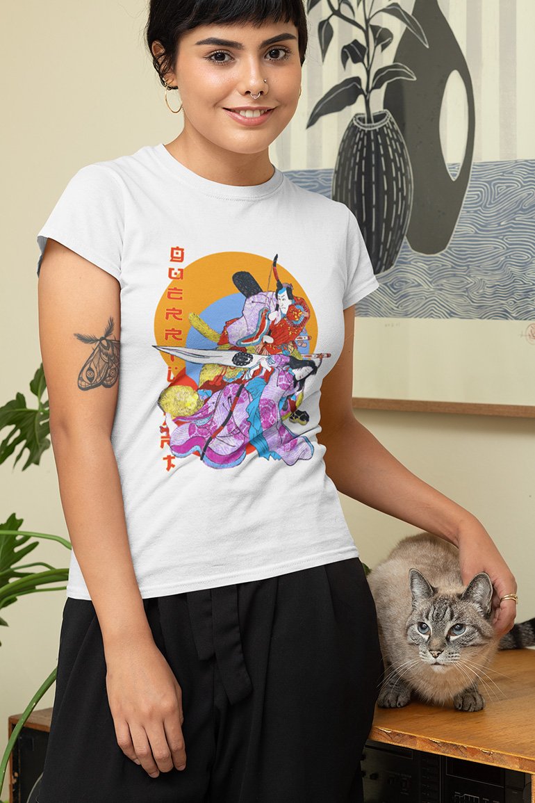 Pop Culture / Pop Art / Urban - The Japanese Brush 14 Tee&Tank Lady Pimamour