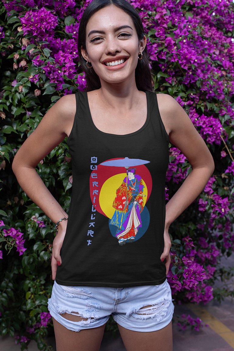 Pop Culture / Pop Art / Urban - The Japanese Brush 15 Tee&Tank Lady Pimamour