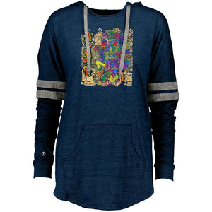 Recycled Propaganda Ad Graffiti Style - Art Premier 08 Dk Hoodie Ladies&Men Pimamour