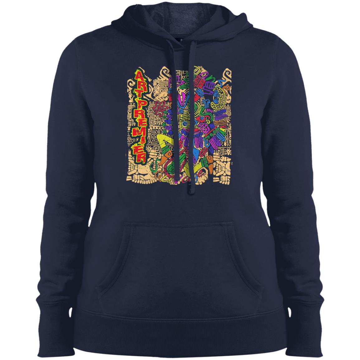 Recycled Propaganda Ad Graffiti Style - Art Premier 08 Dk Hoodie Ladies&Men Pimamour