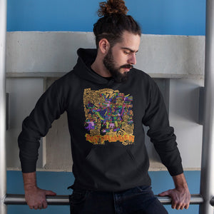 Recycled Propaganda Ad Graffiti Style - Art Premier 12 Dk Hoodie Ladies&Men Pimamour