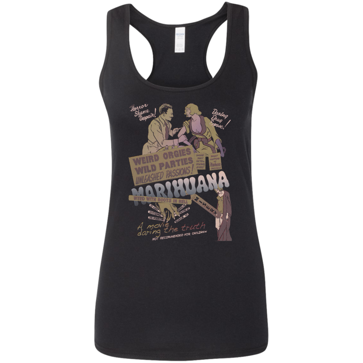 Recycled Propaganda Ad Graffiti Style - Recycled 03 Tee&Tank Lady Pimamour