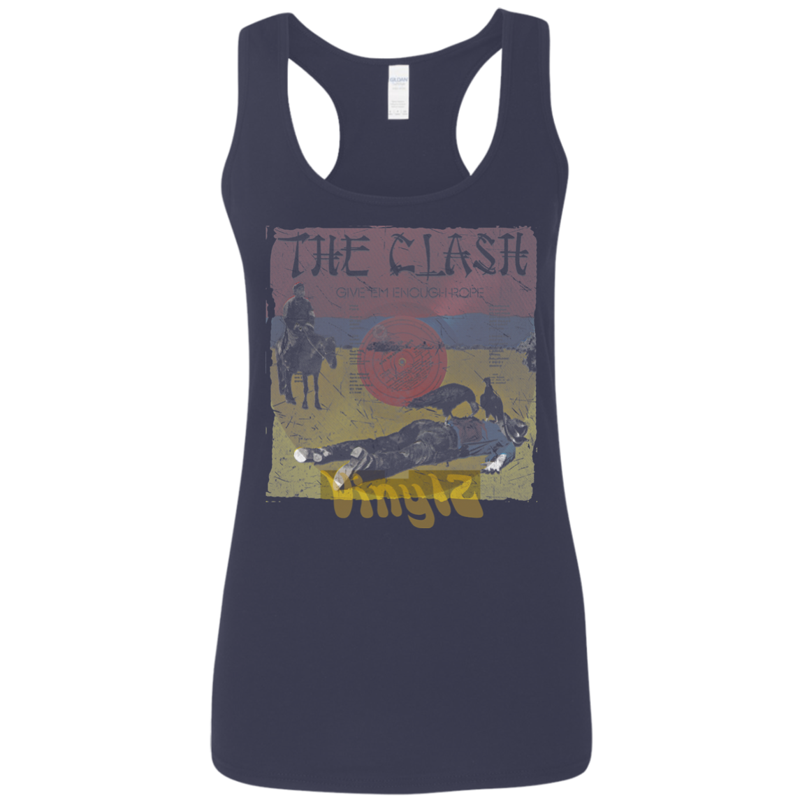 The Clash - Give'Em Enough Rope Ep Cover Pop Culture - Vinyl 04 Tee&Tank Lady Pimamour