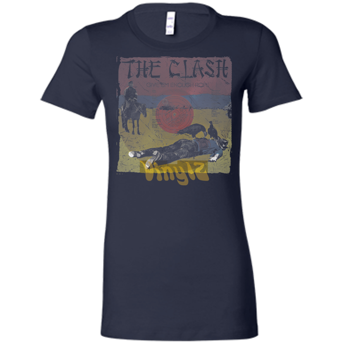 The Clash - Give'Em Enough Rope Ep Cover Pop Culture - Vinyl 04 Tee&Tank Lady Pimamour