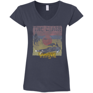 The Clash - Give'Em Enough Rope Ep Cover Pop Culture - Vinyl 04 Tee&Tank Lady Pimamour