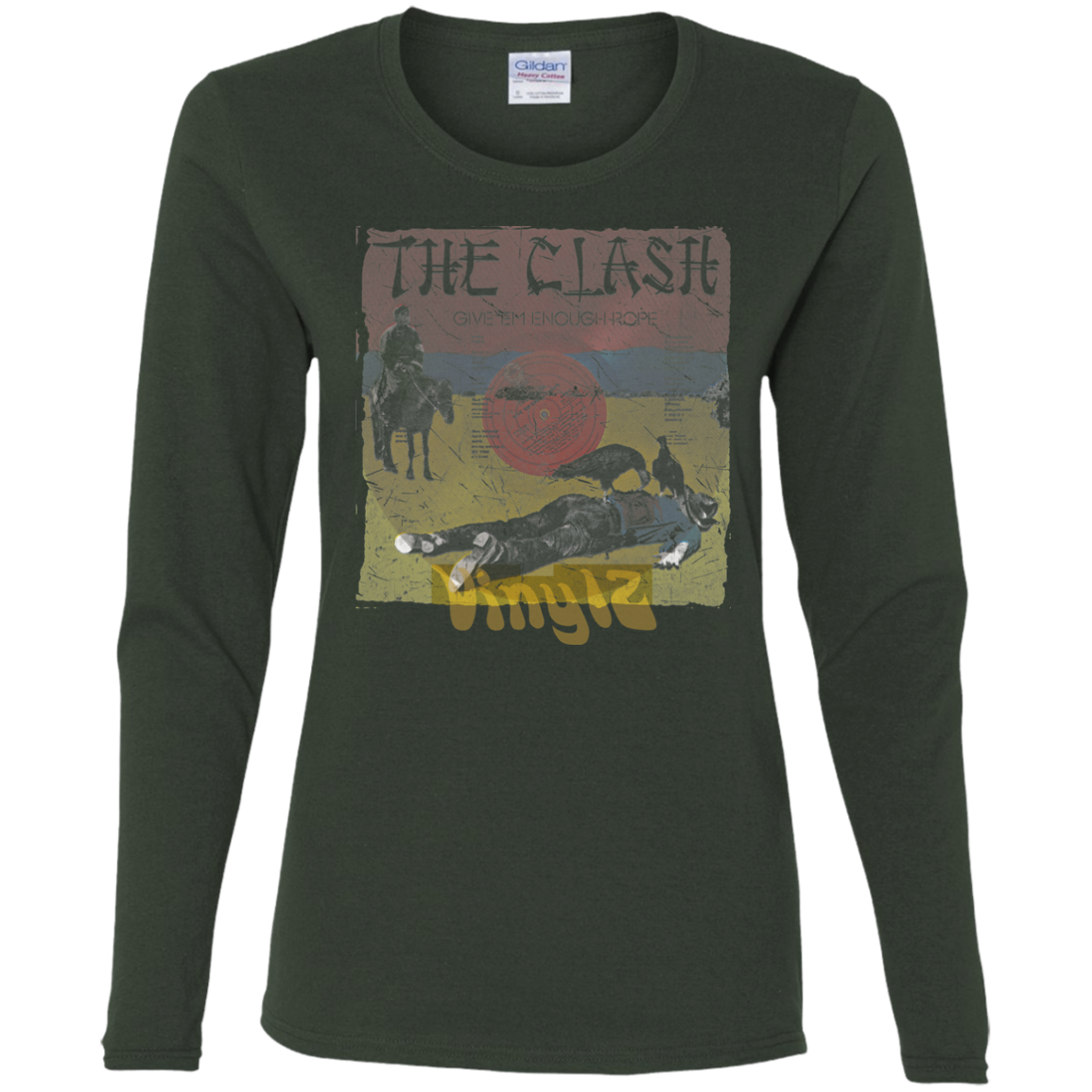 The Clash - Give'Em Enough Rope Ep Cover Pop Culture - Vinyl 04 Tee&Tank Lady Pimamour