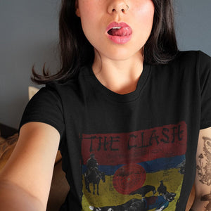 The Clash - Give'Em Enough Rope Ep Cover Pop Culture - Vinyl 04 Tee&Tank Lady Pimamour