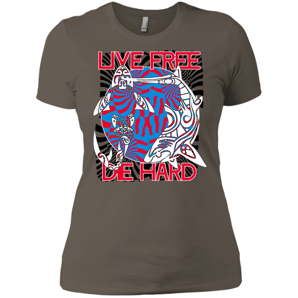 Tribal / Animal / Urban – Cuz Identity Matters - Live Free 08 Tee&Tank Lady Pimamour