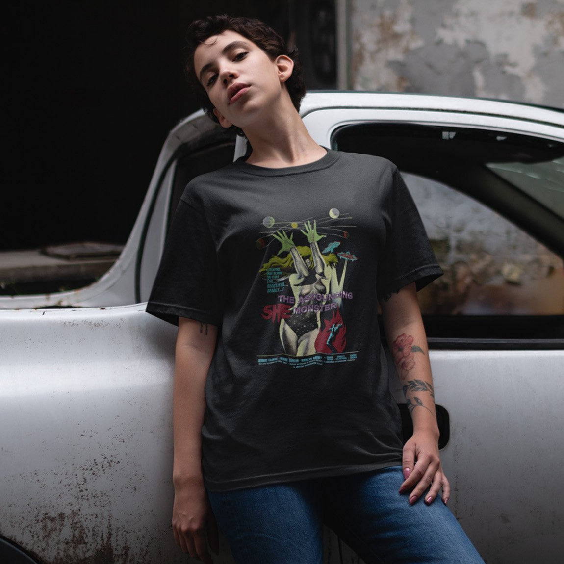 Urban / Vintage / Pop Culture - Bmovie 01 Tee&Tank Lady Pimamour