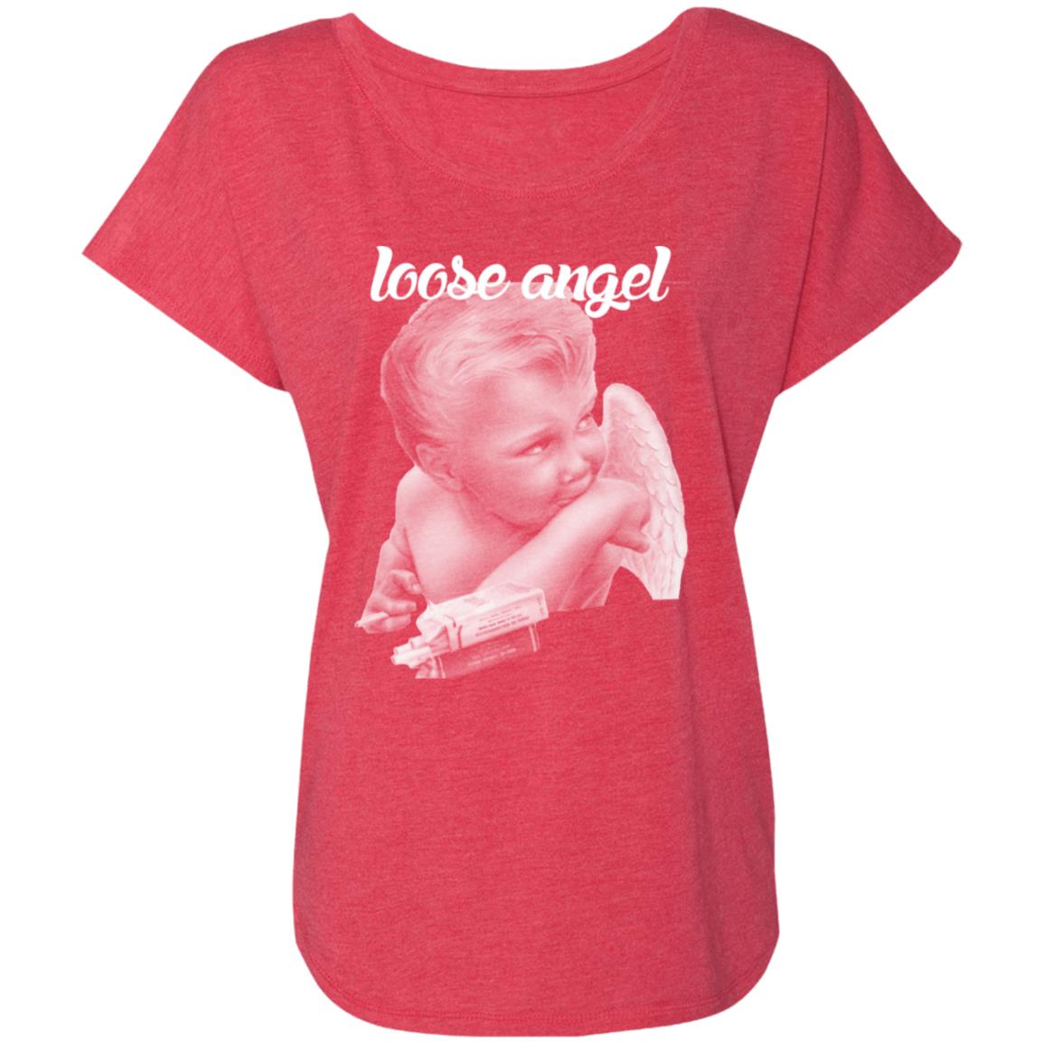 Word - Text - Talkative Smart Ass - Wordz 02A Loose Angel Tee&Tank Lady Pimamour