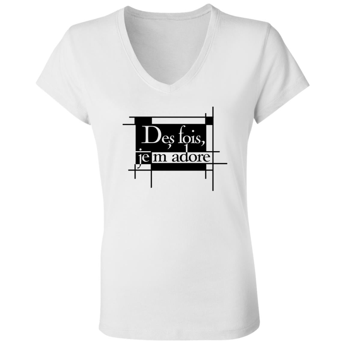 Word - Text - Talkative Smart Ass - Wordz 07A Des Fois, Je M'Adore Tee&Tank Lady Pimamour