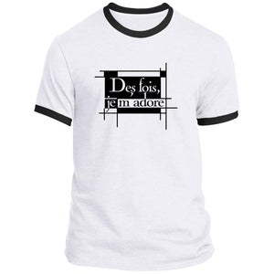 Word - Text - Talkative Smart Ass - Wordz 07A Des Fois, Je M'Adore Tee&Tank Men/Unisex Pimamour