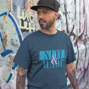 Word - Text - Talkative Smart Ass - Wordz 08 Nuit&Jour Bleu Tee&Tank Men/Unisex Pimamour