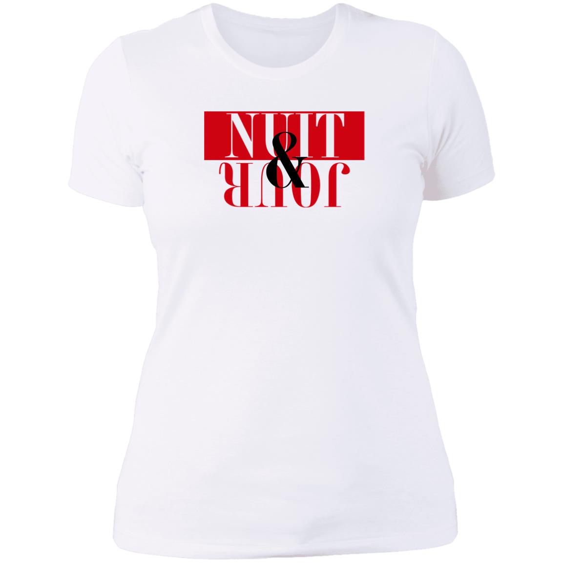 Word - Text - Talkative Smart Ass - Wordz 08 Nuit & Jour Rouge Tee&Tank Lady Pimamour