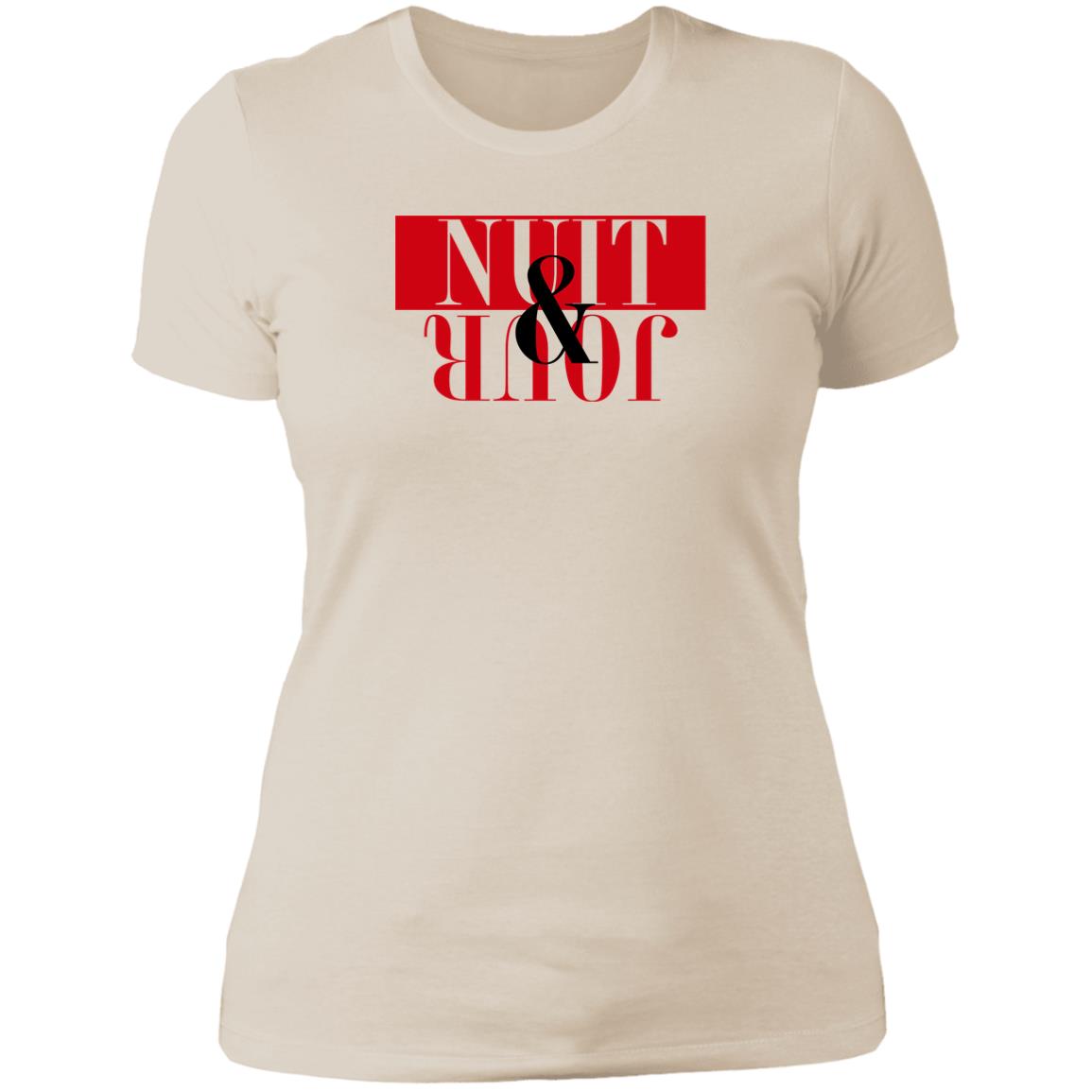 Word - Text - Talkative Smart Ass - Wordz 08 Nuit & Jour Rouge Tee&Tank Lady Pimamour