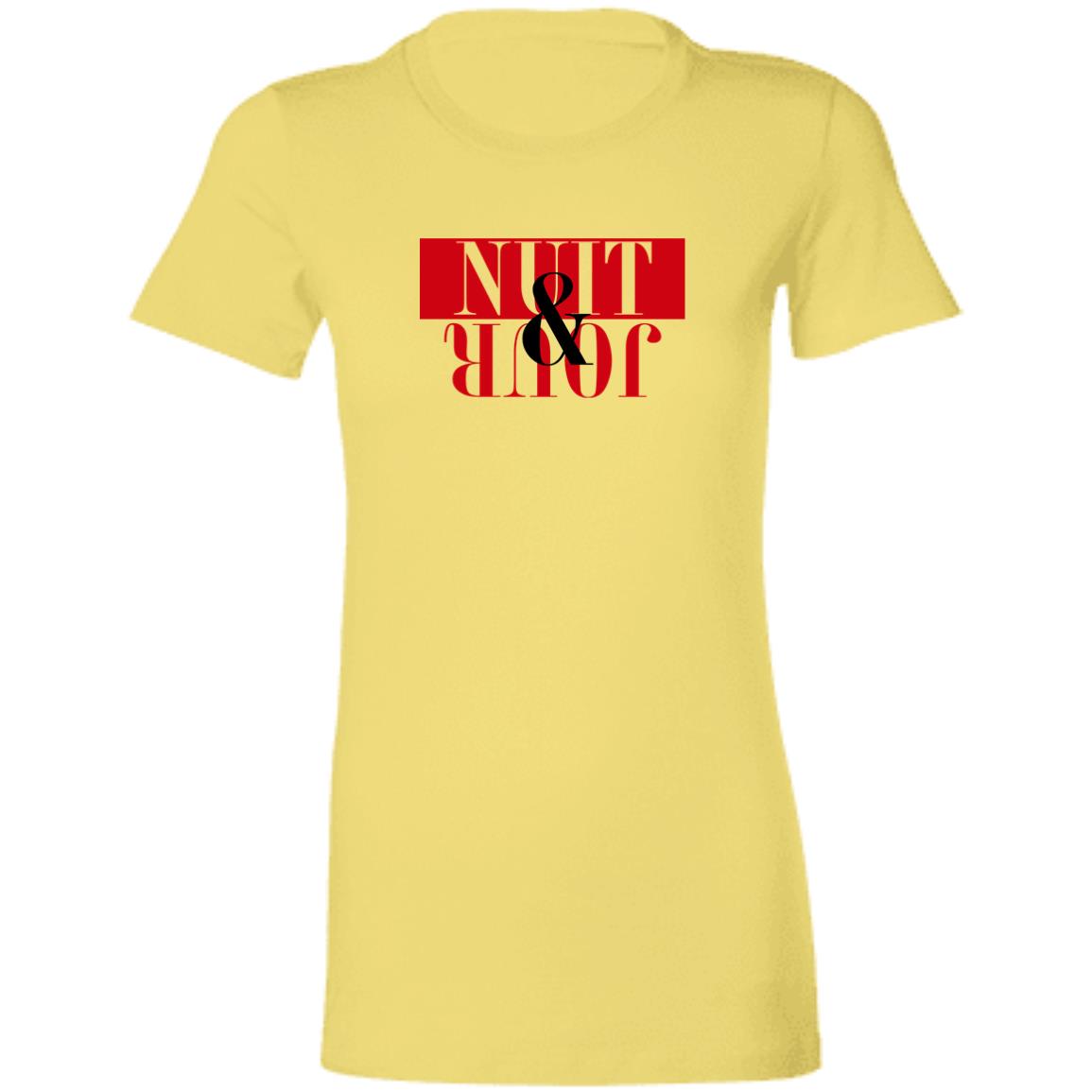 Word - Text - Talkative Smart Ass - Wordz 08 Nuit & Jour Rouge Tee&Tank Lady Pimamour