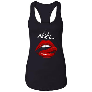 Word - Text - Talkative Smart Ass - Wordz 09A Lips Nah! Tee&Tank Lady Pimamour