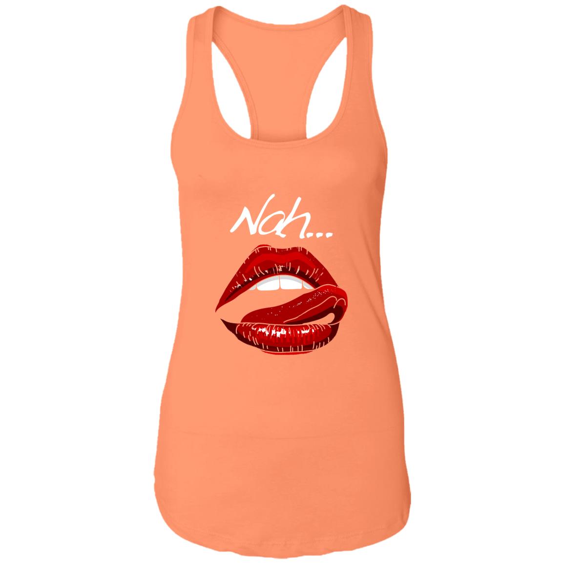 Word - Text - Talkative Smart Ass - Wordz 09A Lips Nah! Tee&Tank Lady Pimamour