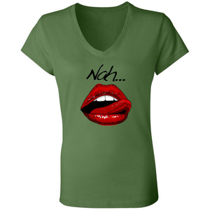 Word - Text - Talkative Smart Ass - Wordz 09B Lips Nah! Tee&Tank Lady Pimamour