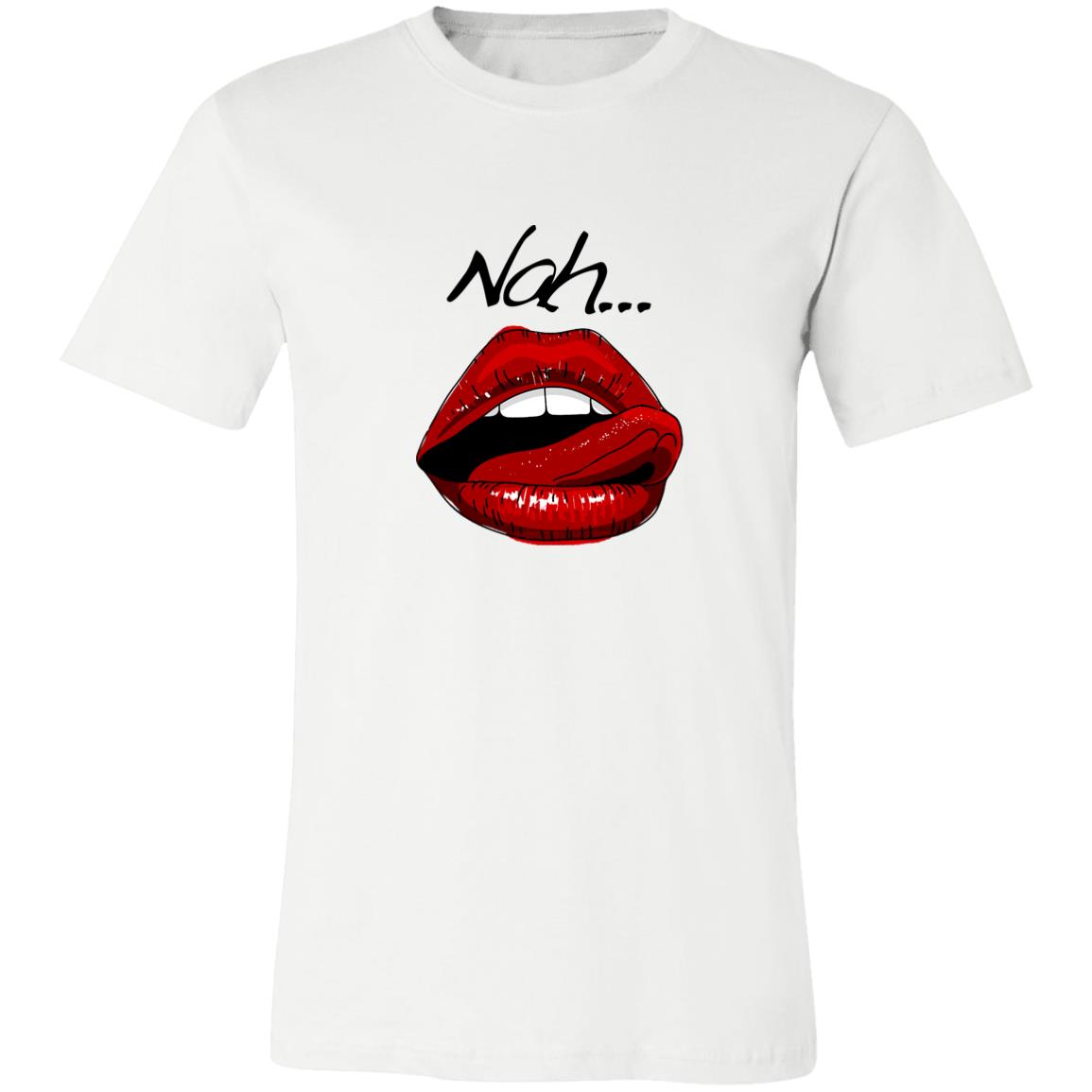 Word - Text - Talkative Smart Ass - Wordz 09B Lips Nah! Tee&Tank Lady Pimamour