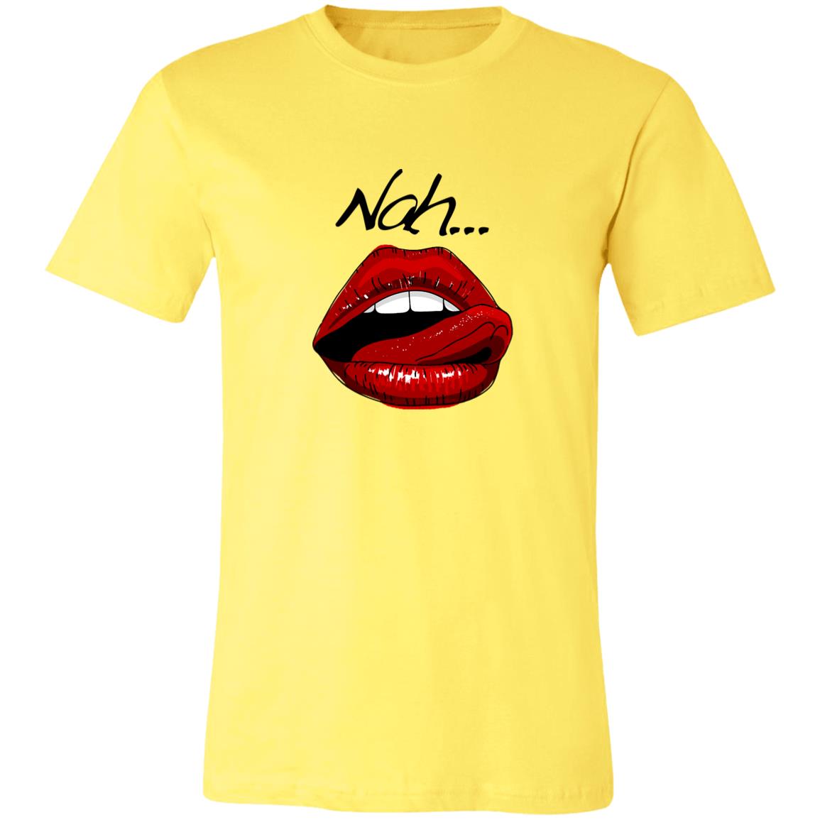 Word - Text - Talkative Smart Ass - Wordz 09B Lips Nah! Tee&Tank Lady Pimamour