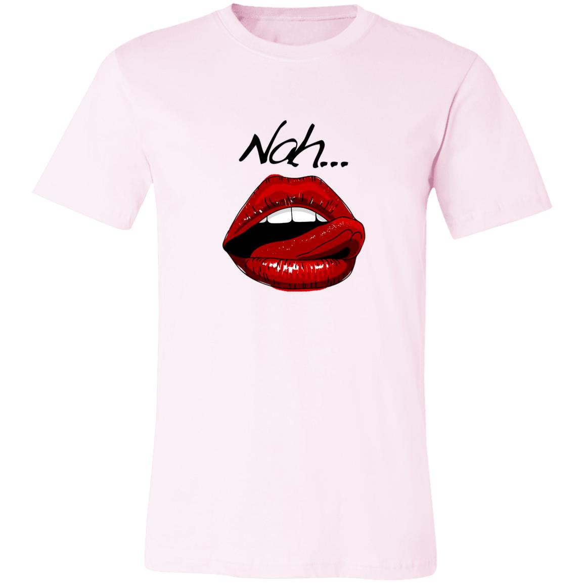 Word - Text - Talkative Smart Ass - Wordz 09B Lips Nah! Tee&Tank Lady Pimamour