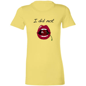 Word - Text - Talkative Smart Ass - Wordz 10A Cherry Lips I Did Not Tee&Tank Lady Pimamour