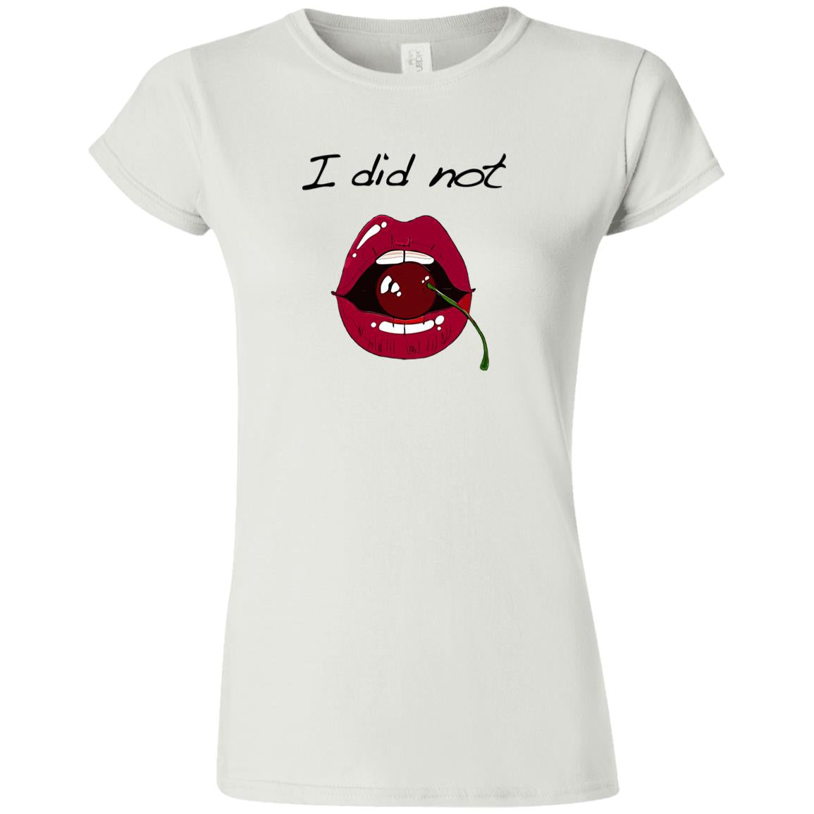 Word - Text - Talkative Smart Ass - Wordz 10A Cherry Lips I Did Not Tee&Tank Lady Pimamour