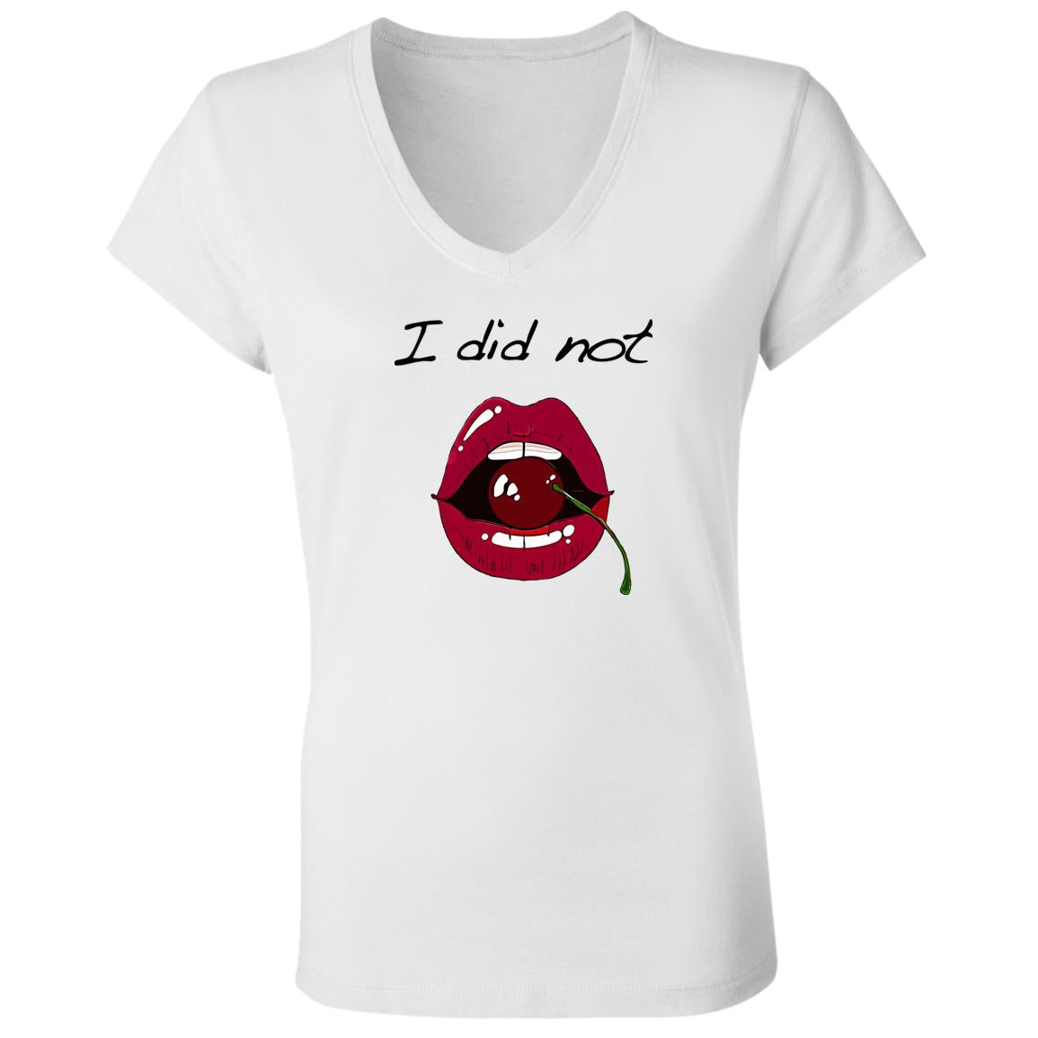 Word - Text - Talkative Smart Ass - Wordz 10A Cherry Lips I Did Not Tee&Tank Lady Pimamour