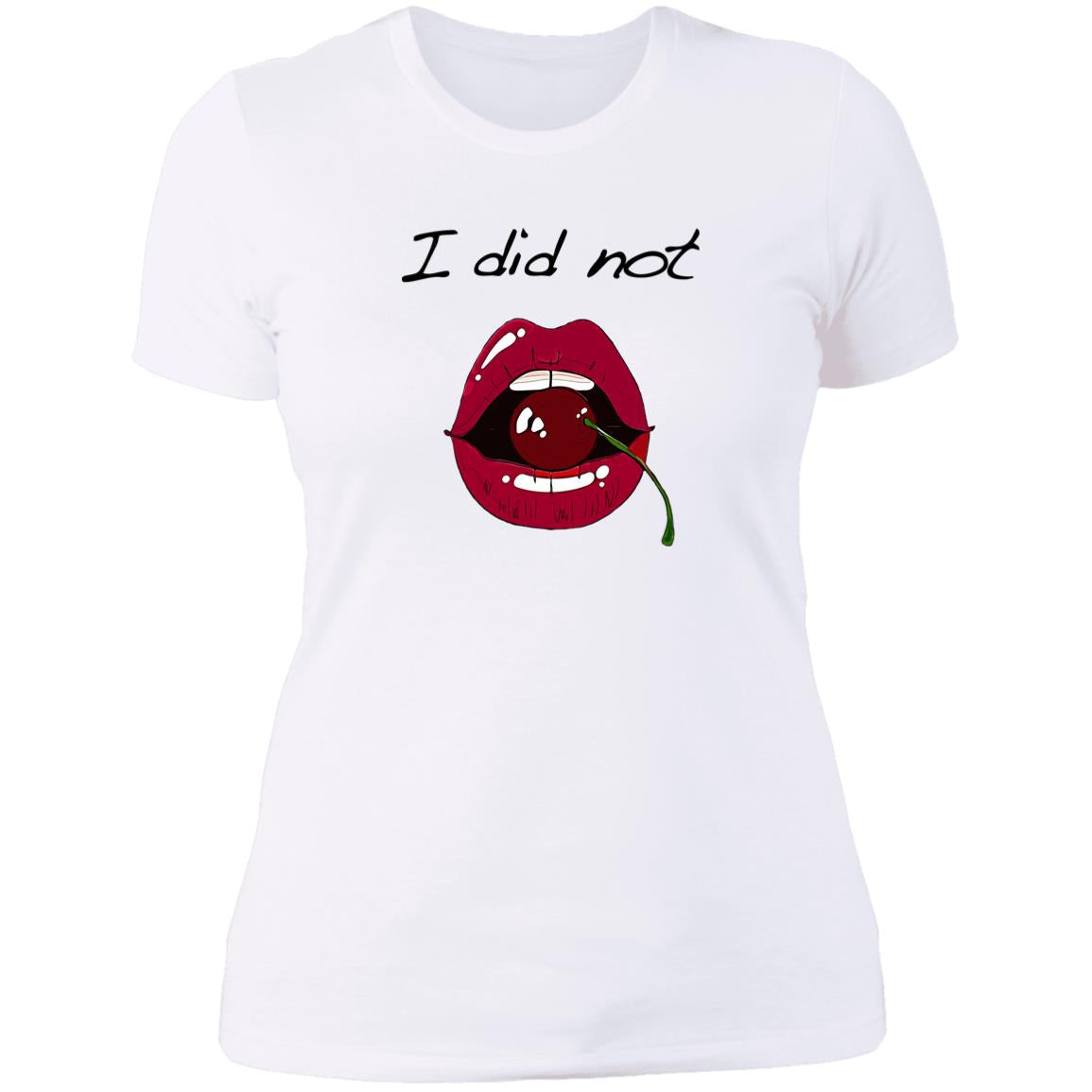 Word - Text - Talkative Smart Ass - Wordz 10A Cherry Lips I Did Not Tee&Tank Lady Pimamour