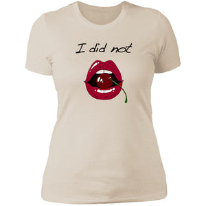 Word - Text - Talkative Smart Ass - Wordz 10A Cherry Lips I Did Not Tee&Tank Lady Pimamour