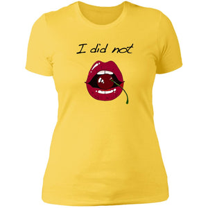 Word - Text - Talkative Smart Ass - Wordz 10A Cherry Lips I Did Not Tee&Tank Lady Pimamour