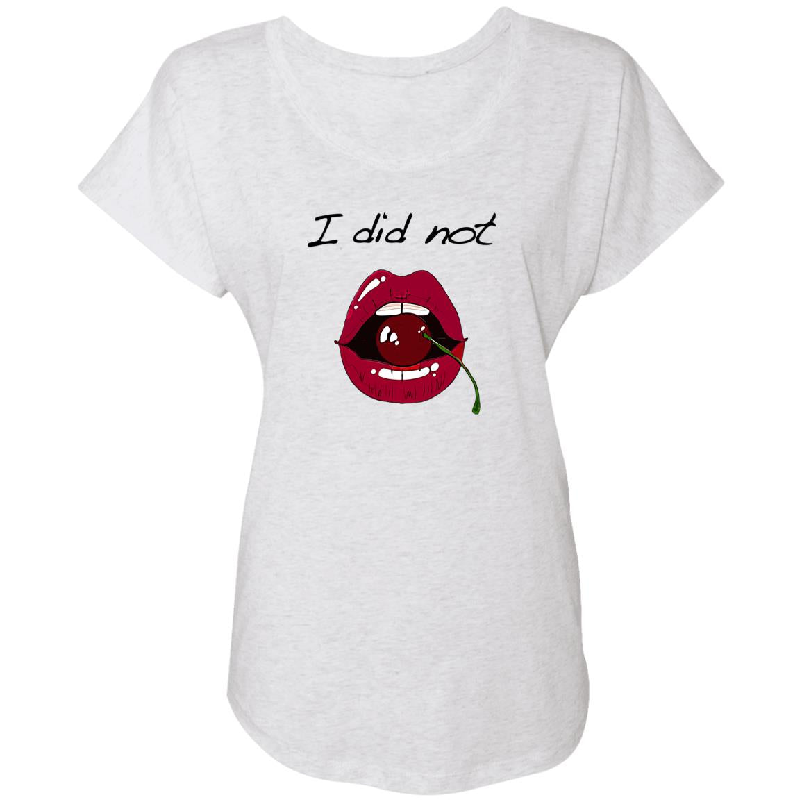 Word - Text - Talkative Smart Ass - Wordz 10A Cherry Lips I Did Not Tee&Tank Lady Pimamour