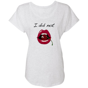 Word - Text - Talkative Smart Ass - Wordz 10A Cherry Lips I Did Not Tee&Tank Lady Pimamour