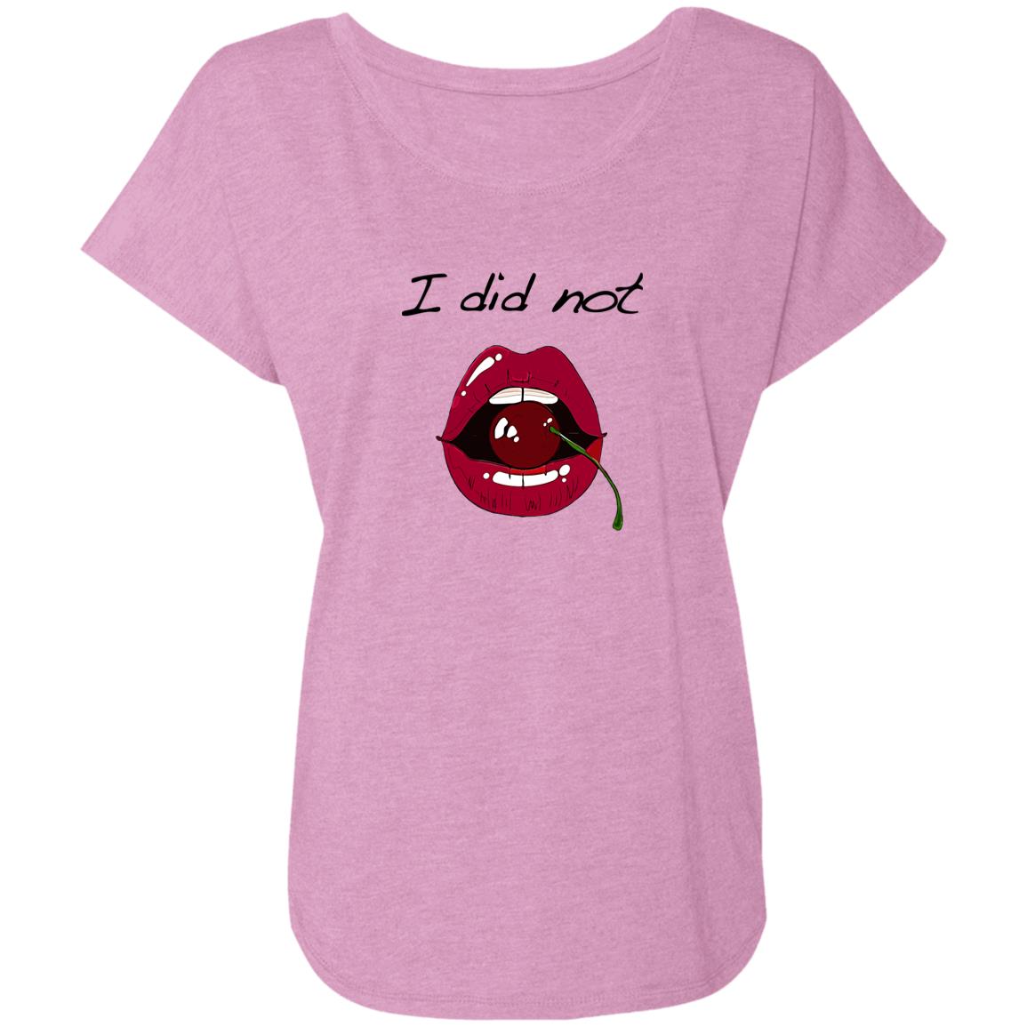 Word - Text - Talkative Smart Ass - Wordz 10A Cherry Lips I Did Not Tee&Tank Lady Pimamour