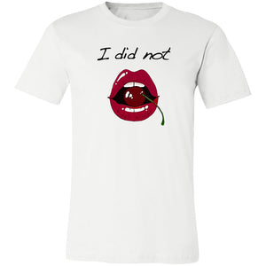 Word - Text - Talkative Smart Ass - Wordz 10A Cherry Lips I Did Not Tee&Tank Lady Pimamour