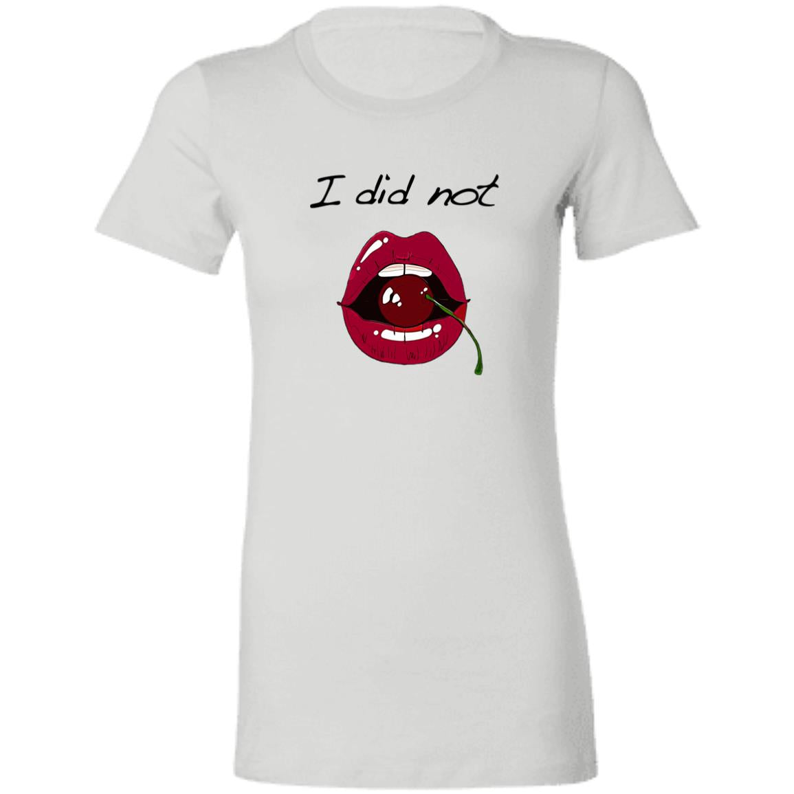 Word - Text - Talkative Smart Ass - Wordz 10A Cherry Lips I Did Not Tee&Tank Lady Pimamour