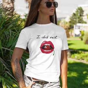 Word - Text - Talkative Smart Ass - Wordz 10A Cherry Lips I Did Not Tee&Tank Lady Pimamour