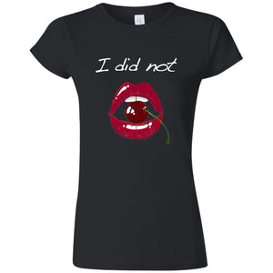 Word - Text - Talkative Smart Ass - Wordz 10B Cherry Lips I Did Not Tee&Tank Lady Pimamour