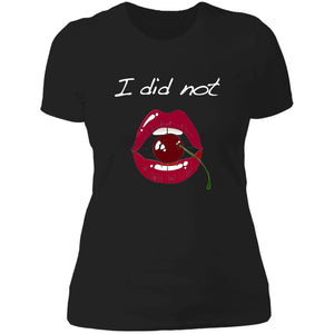 Word - Text - Talkative Smart Ass - Wordz 10B Cherry Lips I Did Not Tee&Tank Lady Pimamour